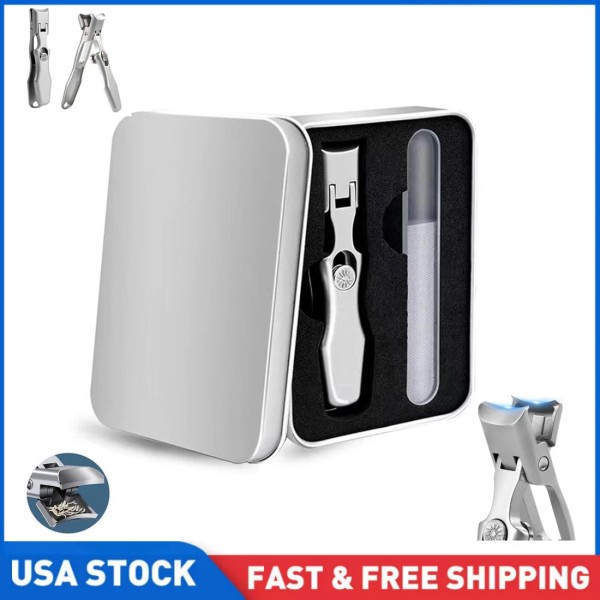 MM Electronicles New~Ultra Sharp Nail Clippers Steel Wide Jaw Opening