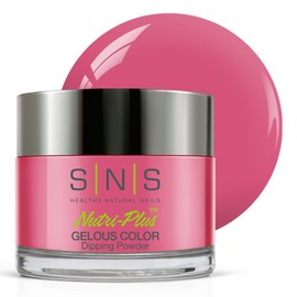 SNS Nail Dip Powder, Gelous Color Dipping Powder - La Vie Est Belle (Pink/Fuchsia, Cream) - Long-Lasting Dip Nail Color Lasts 14 Days - Low-Odor & No UV Lamp Required - 1 OZ