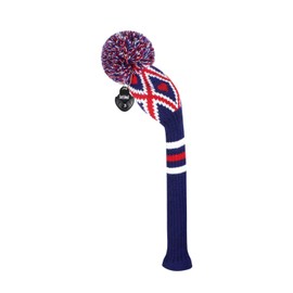 Scott Edward 1 Piece Knitted Golf Head Cover for Wood,Driver Wood(460cc) Fairway Wood/Hybrid,Soft, Washable, Anti-Pilling, Anti-Wrinkle, Long Neck (Blue Argyle, Fairway)