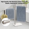 Winmien Standing Hand Towel Holder, Hand Towel Stand with Marble