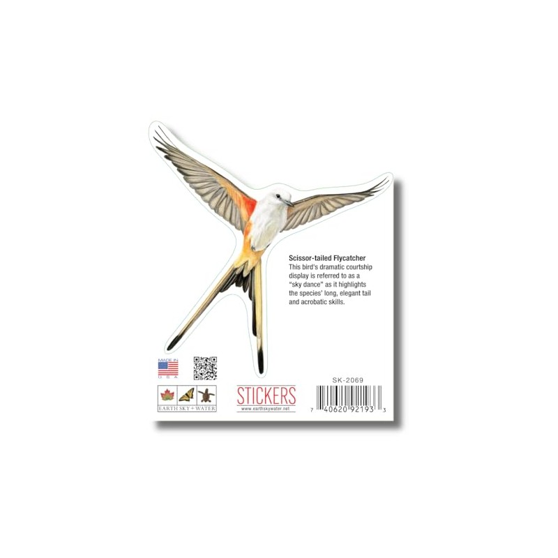 Earth Sky + Water - Scissor-Tailed Flycatcher - 3.5_ Sticker