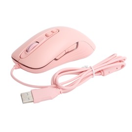 Ajazz Wired Mouse 6‑Speed DPI Drive Adjustable 7 Button Plug and Play Computer External DevicePink