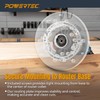 POWERTEC Router Base Plate Acrylic 5-3/4" w/Screws & Predrilled Holes
