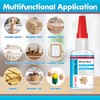 Wood Glue, 30gx2 Wood Glue Clear for Wood Repair,Fast-Curing &