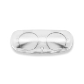 ZARSIO 3 Pieces Hard Shell Glasses Cases Plastic Frosted Translucent Eyeglasses Case with Magnetic Closure (Whitex1)