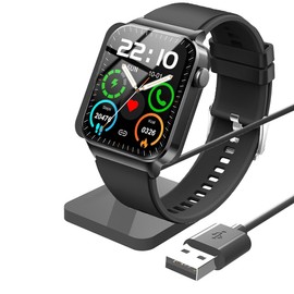 T70, T50S, T50H, T60 Smart Watch Charger Stand, Blueshaweu Charging Stand Desk Watch Stand Holder Compatible with Donerton T50S T50H, Uaue T50S, T60, Compatible with Kuizil, WeurGhy T70 (Black)