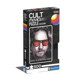 Clementoni 35113 El Gran 500pcs Cult Movies Big Lebowsky 500 Pieces, Made in Italy, Jigsaw Puzzle for Adults, Multicolor, Medium