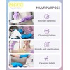 PACIFIC PPE 4 Pairs Reusable Dishwashing Cleaning Gloves with Latex