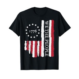 4th July We The People US Flag 1776 Patriotic Men Women Kids T-Shirt