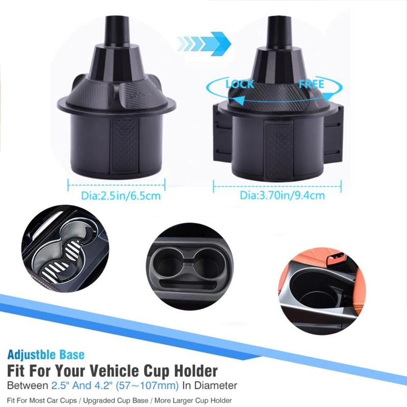 Universal Car Mount Cup Cell Phone Holder Adjustable GPS Stand