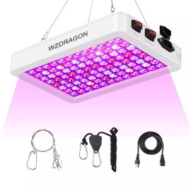 WZDRAGON 2024 Newest BW1000 LED Grow Lights Double Chips Full Spectrum for Greenhouse ...