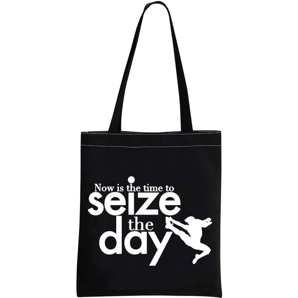 Newsies Inspired Now is The Time to Seize The Day Musical Theatre Makeup Cosmetic Bag Newsies Gift Broadway Music Gift, Seize The Day Tote Black Eu, Beauty Case