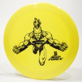 Discraft Big Z Force Disc Golf Distance Driver, Pick Color/Weight [Stamp & Exact Color May Vary] Yellow 173-174 Grams