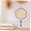 Operitacx Hexagonal Bamboo Mat Wall Hanging Sushi Rolling Mat Decor