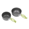 4pcs Camping Pot Kit Multi Layers Anti Scalding Design Camping