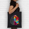 Shirtracer - Cotton Bag - Art - Brain Halves Grey