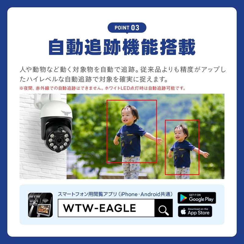 WTW WTW-EGDRY388GWX Tsukamoto Radio, Mite-chan 5 Plus, White Security Camera,