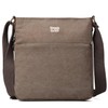 Troop London TRP0236 Classic Canvas Across Body Bag Ash Grey