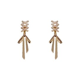 YDSURE Women's France Style Earrings, Simple and Simple Design, Dangling Metallic Allergies, Ring Earrings, 18K Gold, Sparkle, 925 Silver, Diamond, Metal Allergy-free, Pearl, Simple Sparkle, Fashion