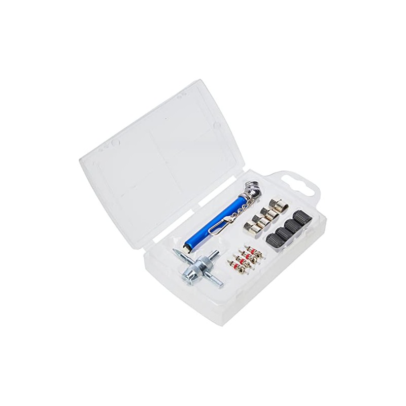 Silverline 380568 Tyre Valve Repair Kit 14pce 10 - 50psi