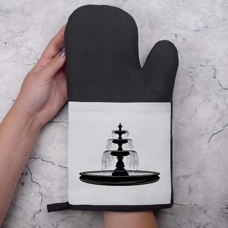 'Garden Fountain ' Oven Glove/Mitt (OG00052673)