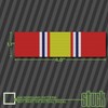 Stuck Vinyl Graphics National Defense Service Ribbon -4"x1.1" (x2) -