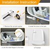 ANIS·KEAAR Universal Toilet Handle Replacement Kit | Brass Thickened Linkage