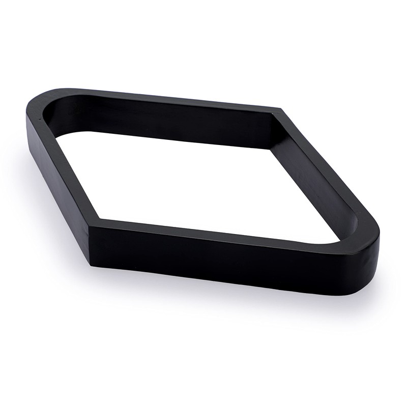OwnMy Set of 2 Black Wooden Billiard Ball Racks Set,