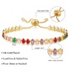 KissYan Tennis Bracelet for Women, 14K Gold Plated Cubic Zirconia