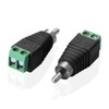 SIENOC 5 x RCA Male Adapter Terminal Block > RCA