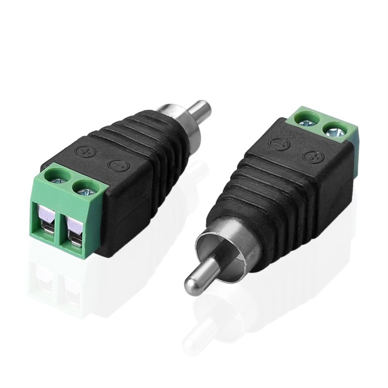 SIENOC 5 x RCA Male Adapter Terminal Block > RCA