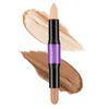 CCbeauty 2-IN-1 Matte Contour Stick Makeup,Cream Dual Highlighter Bronzer Stick,