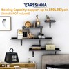 Yarssihha 16 Inch Folding Shelf Bracket, 6 Pack Heavy Duty