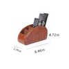 Remote Control Holder with 5 Compartments Desktop Storage Box PU