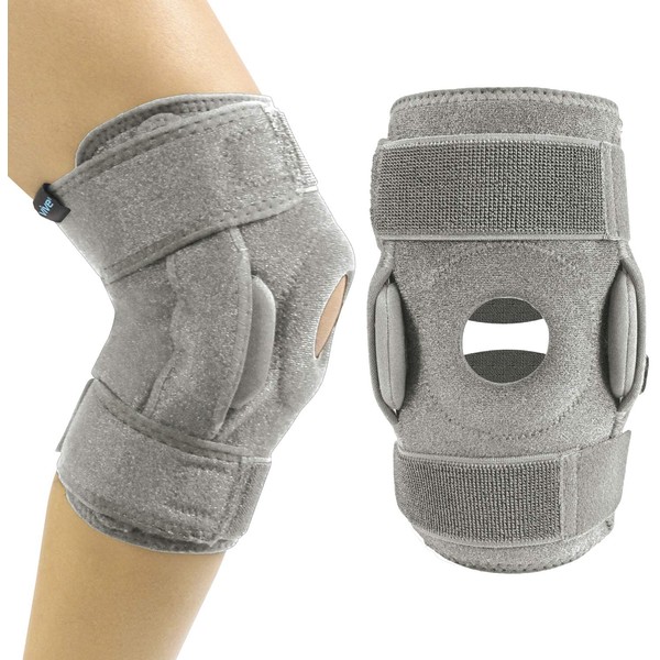 Vive Hinged Knee Brace - Open Patella Support Wrap for