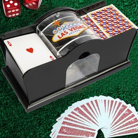 Card Shuffling Machine, Easy Hand Crank Card shuffler, Manual Card shuffler unos shuffler, Poker Shuffler and Dealing Machine, for Home Card Game Travel Poker Blackjack Rummy