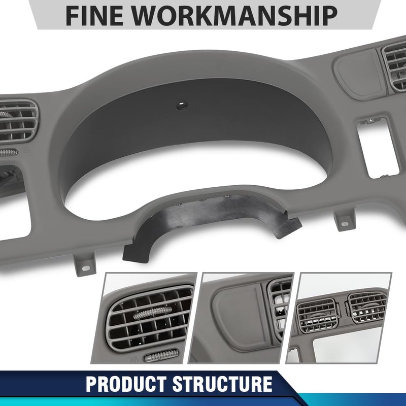 PIT66 Dashboard Bezel Cluster Dash Bezel Trim Double Din Compatible