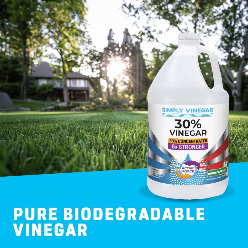 Simply Vinegar 30% Vinegar – Pure Concentrated Active-Force Vinegar for