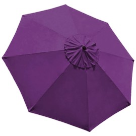 EliteShade USA 9FT Replacement Covers 8 Ribs Market Patio Umbrella Canopy Cover (CANOPY ONLY) (Purple)