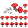 16 Pcs Drawer Knobs, 30mm Crystal Glass Cabinet Knobs Dresser