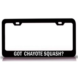Custom Brother - GOT CHAYOTE Squash? Food Vegetable Fruit Metal Car SUV Truck License Plate Frame Bl z59