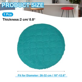 PATIKIL Stool Covers Round, Elastic Bar Stool Cover Washable Stool Cushion Slipcovers Stretchy Bar Chair Seat Cover for 10-13 Inch Chair, Blue