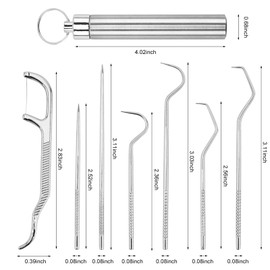 7Pcs Toothpick Set, Reusable Toothpick, Portable Toothpicks Holder for Outdoor Picnic Camping and Travel