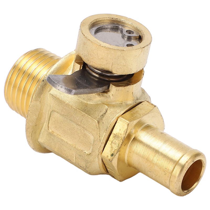 F110N Engine Oil Drain Valve with LC‑10 Lever Clip 3/8‑18