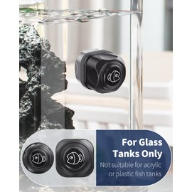 Pawfly Aquarium Magnetic Brush for Glass Fish Tanks 1.5 & 1.8 Inch Stain Scrubber Pads Cleaning Tool for 10-30 Gallon Fresh & Marine Aquariums, 2 Pack