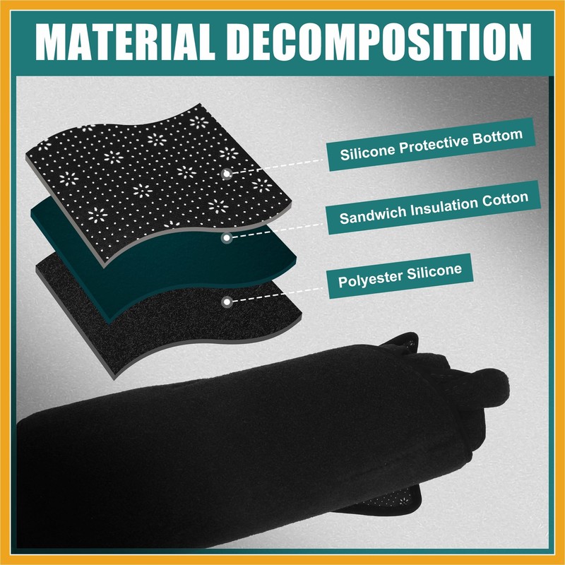 Partuto Car Dashboard Cover Black Polyester for Honda Civic 2020-2023