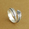 SUGARKITTEN LONDON Sterling Silver Oxidized Black CZ Feather Angel Wing