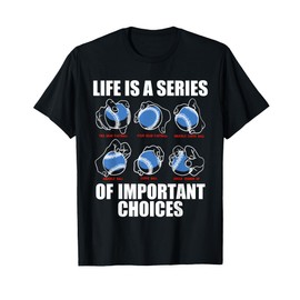 Types of Baseball Pitches Life Choices Pitcher Player Gift T-Shirt