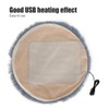 QANYEGN Electric Pet Heating Mat, Fluffy Round Pet Pad with