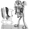 BRUBAKER Flaschenhalter Liebespaar Metall Skulptur Geschenk mit Geschenkkarte